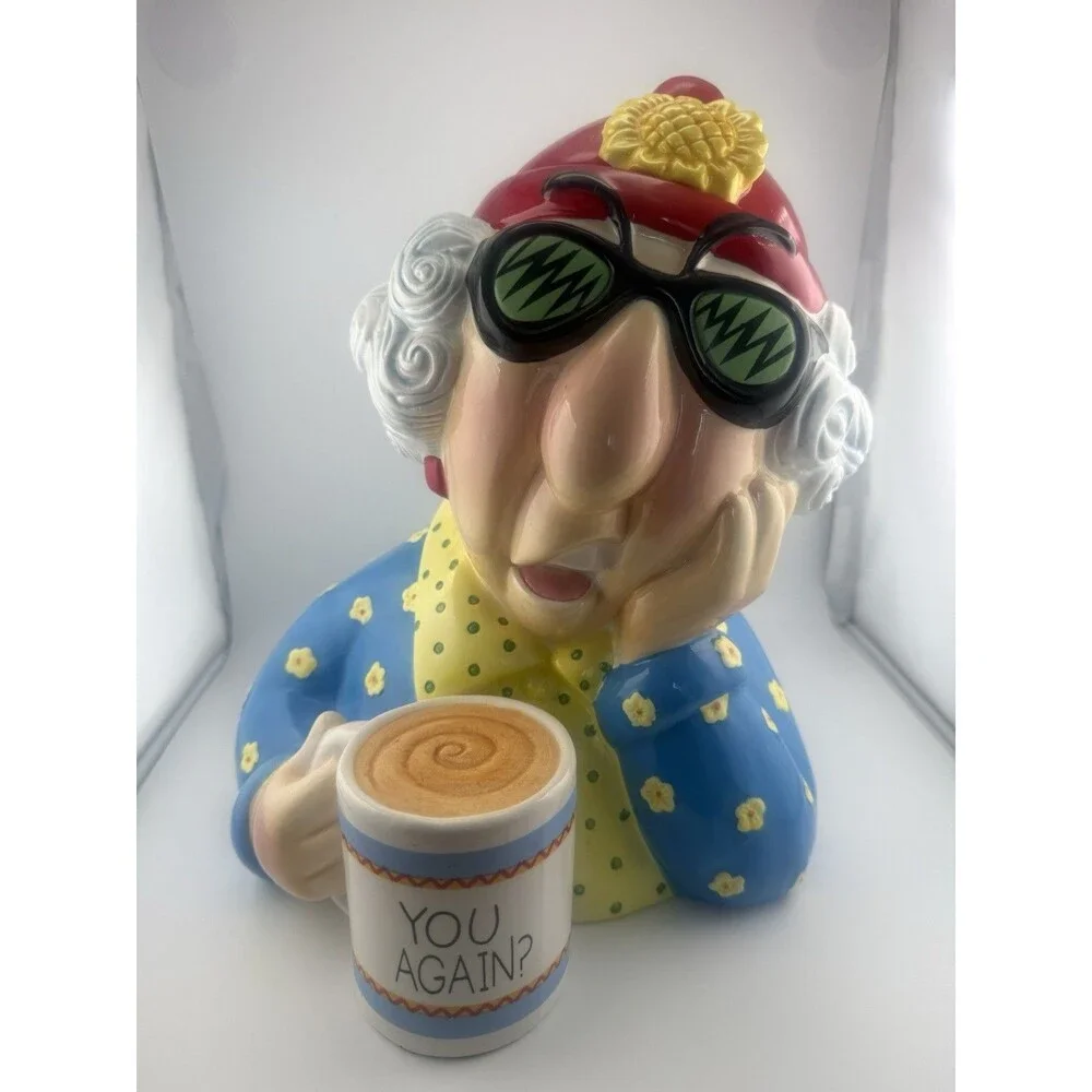 Hallmark Maxine YOU AGAIN Cookie Jar Large Coffee Mug Ceramic Multicolor Decor